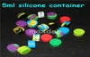 Scatole JAR di silicone 5 ml Colori non solidi Cera Contenitori di silicio non solido Silicone 5583510
