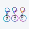Keychains Keychain Clap 20pcs Metal Lobster Claps Spring Buckle Hook Key Ring Connector For DIY Bag Jewelry Making Findings