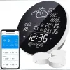 Moduli 1/2/3pcs Tuya Nuovo schermata a colori Smart Aarrame WiFi Station WiFi Digital Temperature Umidità Calendario Termometro UV