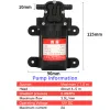 Pumpar DP521 Hållbar 12V 70psi 3,5L/min jordbrukselektriska vattenpump Mikro Högtryck Membran Spraybiltvätt 12 V