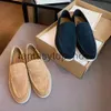 Scarpe da suola LOro Piano LP Spessa in pelle scamosciata Classica con scarpa singola casual piatta