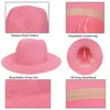 Wide Brim Hats Bucket Hats Wholesale of Bob Ricard Bucket Sun Hat Ribbon Straw Hat Summer Panama Outdoor Party Picnic Sunset Basin Hat for New Men and Women 240424