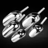 Tools 1X Stainless Steel Sweet Candy Ice Scraper Buffet Bar Food Measuring Scoop Shovel