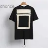 Mens T-shirts Chaopai Off Spring Summer Simple Arrow Pattern Round Neck Pullover Short Sleeve Ow Womens Same Batch