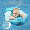 Mambobaby Float Drop Non-Inflatable Baby Float with Canopy Waist Swimming Chest Floater with Tail Float Trainer 240423