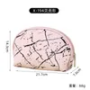 Korean Style Art Splash Cosmetic Bag Large Capacity Light Pink Portable Travel Toiletry Storage Bag Pu Waterproof Cosmetic Bag