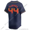 Houtsons Custom Baseball Jerseys Jose Altuve Yordan Alvarez Alex Bregman Nolan Ryan home away jersey men women Youth S-3XL