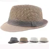 Chapeaux à bord large chapeau seau ht3136 Nouvelle mode parent enfant chat d'été fedoras respirant str hat mens de plage c