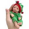Lalki piękne 6 -calowe noworodki palmowe pełne ciało silikonowe chłopcy odrodzone lalki bebe reborn corpo de silikone inteiro
