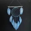 Decorative Figurines Wall Hanging Dream Catchers With Natural Feathers Wood Stick Wind Chimes Home Craft For Decoration