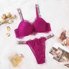 Frauenhöhe sexy Strassstrass niedrig tailliert Unterwäsche für Frauen Bikini 3D Brand Design Intimer Unterwäsche Baumwolle komfortable nahtlose Unterwäsche2404