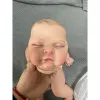 Dockor 21 tum Bebe Peaches Reborn Doll Kit Redan målade synliga vener Dolldelar med tygkropp målade hår och ögonfransar