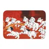 Carpets Spot Dog Non-slip Doormat Charging Forward Living Room Kitchen Mat Welcome Carpet Flannel Pattern Decor