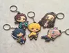 Nyckelringar anime demon: kimetsu no yaiba nyckelring dubbel sida nyckel kedja bilväska hänge figur Keyring mix 30 st/lot grossist4345092