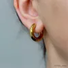 Étalon 2pcs en acier inoxydable 10/12/14/16/18/20 mm Boucle d'oreille chunky pour femmes hommes cercle boucles d'oreilles rond