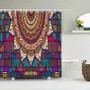 Shower Curtains Bohemian 3d Bathroom Curtains Indian Boho Shower Curtains Waterproof Fabric With 12 Hooks Home Decor Washable Bath Screen