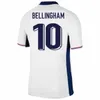 2024 Bellingham Kane Englands 24 25 homens Kit Kid Conjunto XXXL 4XL Jerseys Sterling Rashford Sancho Grealish Foden Goalkeeper Pr -Match Training Football Top Shirt camisa camisa