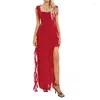 Casual Dresses Women Ruffle Long Dress Evene