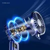 Electric Fans Portable Handheld Fan USB Fan Battery Operated Fan med Base Digital Display 5 Hastigheter 90 AJUSTABLE RECHARGEABLE MINI FAN