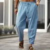 Herenbroek trendy mannen broek solide kleur sport kleurfast pure joggingbroeken