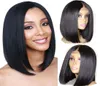 Wig Bob Bob de dentelle transparente indétectable perruques à cheveux humains courts perruques de cheveux humains invisibles 13x6 cheveux avant 150 REMY1806091