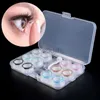 Contacts Lens Accessoires Nouveau 1 Set Unisexe Contact Lens Boîte de boîtier 6 Bodées Simple Transparent Falping Portable Storage Eye Care Kit Organisateur Conteneur D240426