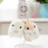 Keychains Lanyards Plush Toys Animal Children toys key chain Stuffed 10cm Hamster pendant Kaii Dolls Kids Child Christmas Gifts bag Doll For baby