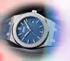 Yüksek kaliteli kuvars pil çekirdeği saatler 42mm safir cam saat moda klasik stil paslanmaz çelik kayış aydınlık kol saati montre de lüks hediyeler