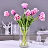 Dekorativa blommor MBF Single STEM Big Open Tulpan Eva Artificial Flower High Quality Fake For Wedding Decor Party Home Supplies