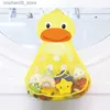 Sand Play Water Fun Baby Shower Toy Cute Duck Frog Net Storage Bag Strong Temptation Cup Baby Shower Game Bad Badrum Organiser Vatten Toy Childrens Gift Q240426