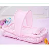 Flannel born Bed Mosquito Net With Small Pillow Baby Cradle Mosquito Insect Net Encrypted gauze Baby Crib Mosquito Tent 240423