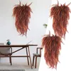 Decoratieve bloemen 2 stks kunstmatige hangende varens voor outdoor hortensia met stengels
