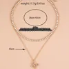 Style de navettage frais, sucré, à la mode et minimaliste avec zircon incrusté et pendentif papillon pour le collier féminin