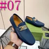 40Model 2024 Luxury Brand Leather Men Sapatos Casuais Designer de moda Menções Mocassins deslizam em sapatos de condução mais tamanho 38-46