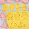 Formar flera uppsättningar DIY Cake Decorating Tools Christmas Cookie Cutters Cartoon Biscuit Mold Diy Fondant Mold Baking Tools for Kitchen