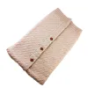 Сумки новорожденный детский вязаный спальный мешок Крючков удобная обертка теплая пеленка одеяла одеяла