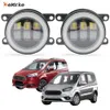 Eemrke LED Fog Lights Assembly 30W/ 40W für Ford Tourneo Transit Courier Ju2 2014-2020 mit Clear Lens + Angel Eyes DRL Daytime Running Lights 12 V PTF Car Accessoires