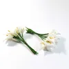 Dekorativa blommor mini skum calla lily diy hemfest krans bröllop mariage bukett dekoration bord rum godis box blommor vägg