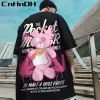 シャツcnhnoh新しいファッションユニコーンTシャツ脂肪男性半袖ティールースサマー8xlハーフスリーブT195