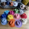 Wide Brim Hats Bucket Hats Solid Straw Fedora Unisex Mens Jazz Hat Wholesale Summer Hat Sun Hat Classic Cowboy Hat Beach Sun Protection 240424