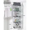 Storage Bags Hanging Handbag 8 Pocket For Wardrobe Closet Transparent Bag Door Wall Clear Sundry Shoe With Hanger Pouch