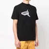 Men's t-shirt 2024 new model fracture shark high quality short sleeves Designer style letter printing sweethearts a short-sleeved shirt