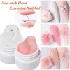 Vernis à ongles Lilycute 8 ml Extension de l'ongle à main non bâton Gel Gel Polon à ongles transparent rose nude bricolage 3D Modèle de fleur de fleur solide acrylique gel ongle y240425