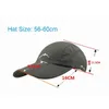 Zakłony kulkowe Sprsummer Outdoor Sport Baseball Cap Szybki sucha unisex wodoodporna oddychająca czapka Składana Cyclhat Słońce Ochrona J240425