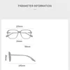 サングラスアンチブルー光線四角い近視眼鏡女性男性TR90シリンダー付き学生特大の処方メガネ0 -0.5 -0.75〜 -6.0