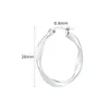 Boucles d'oreilles cerceaux Fashion Distortion Interweave Twist Metal Circle Géométrique Round pour femmes Accessoires Retro Party Bijoux