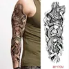 Transfert de tatouage Autocollant de tatouage temporaire imperméable Anubis Ancient Egypte Grèce Zeus Eye Full Arm FaTTO TATO FLASH Tatoo Sleeve for Men Women 240426