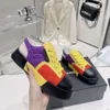 Spring Nuovi piccoli sport a colore ritmo profumato con alta in pelle vera e scarpe da tavolo versatili elevate