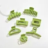 Morsetti YHJ Green Hair Accessorio set 7 pezzi 7 pezzi di regalo di grandi dimensioni Clip Accessori per capelli squallidi per donne Y240425