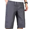 Summer Trend Cargo Shorts Mens Fashion Vintage Knee Length Gym Short Homme Loose Military Side Pocket Pant Sweatpants Male 240409